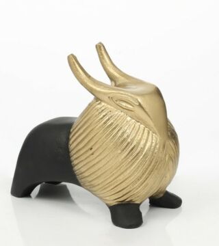 Soft Black Dekoratif Boğa Obje 18cm