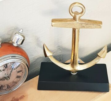 Mat Antik Pirinç Çapa Dekor 23cm