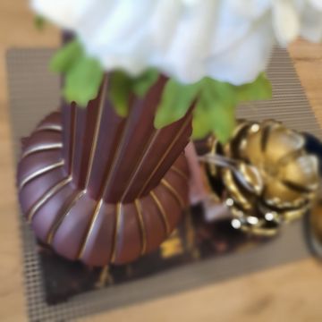 Bakır Kabak Model Cam Vazo Küçük Boy