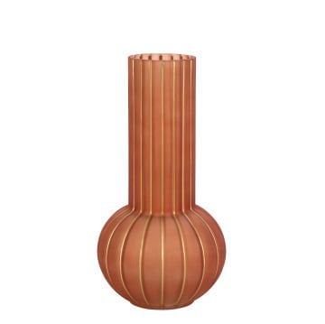 Bakır Kabak Model Cam Vazo Küçük Boy