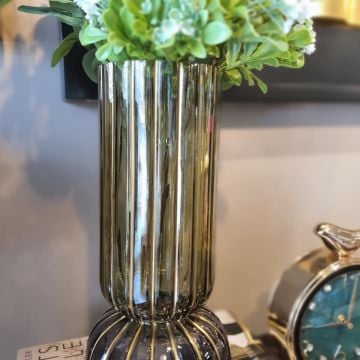 Yeşil Cam Vazo Büyük Boy