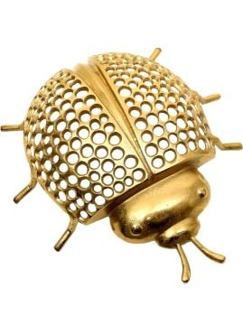 Uğur Böceği Gold Dekoratif Obje Büyük Boy