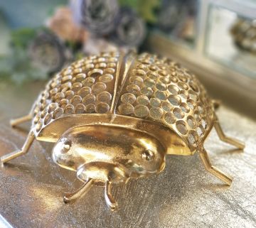 Uğur Böceği Gold Dekoratif Obje Büyük Boy