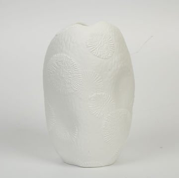 Beyaz Fosil Vazo