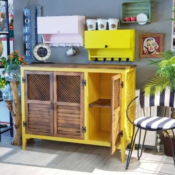 Çok Amaçlı Ahşap Masif Konsol