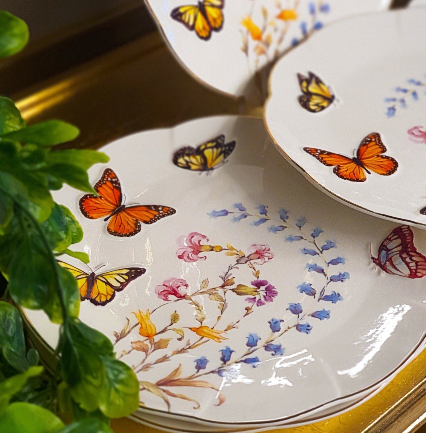 Mariposa 6lı Servis Tabağı 27cm