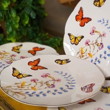 Mariposa 6lı Servis Tabağı 27cm