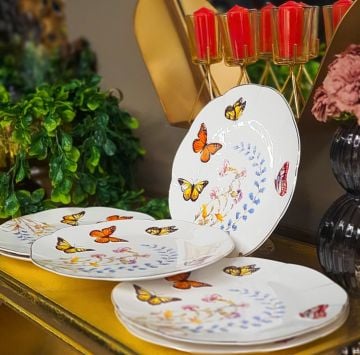 Mariposa 6lı Servis Tabağı 27cm