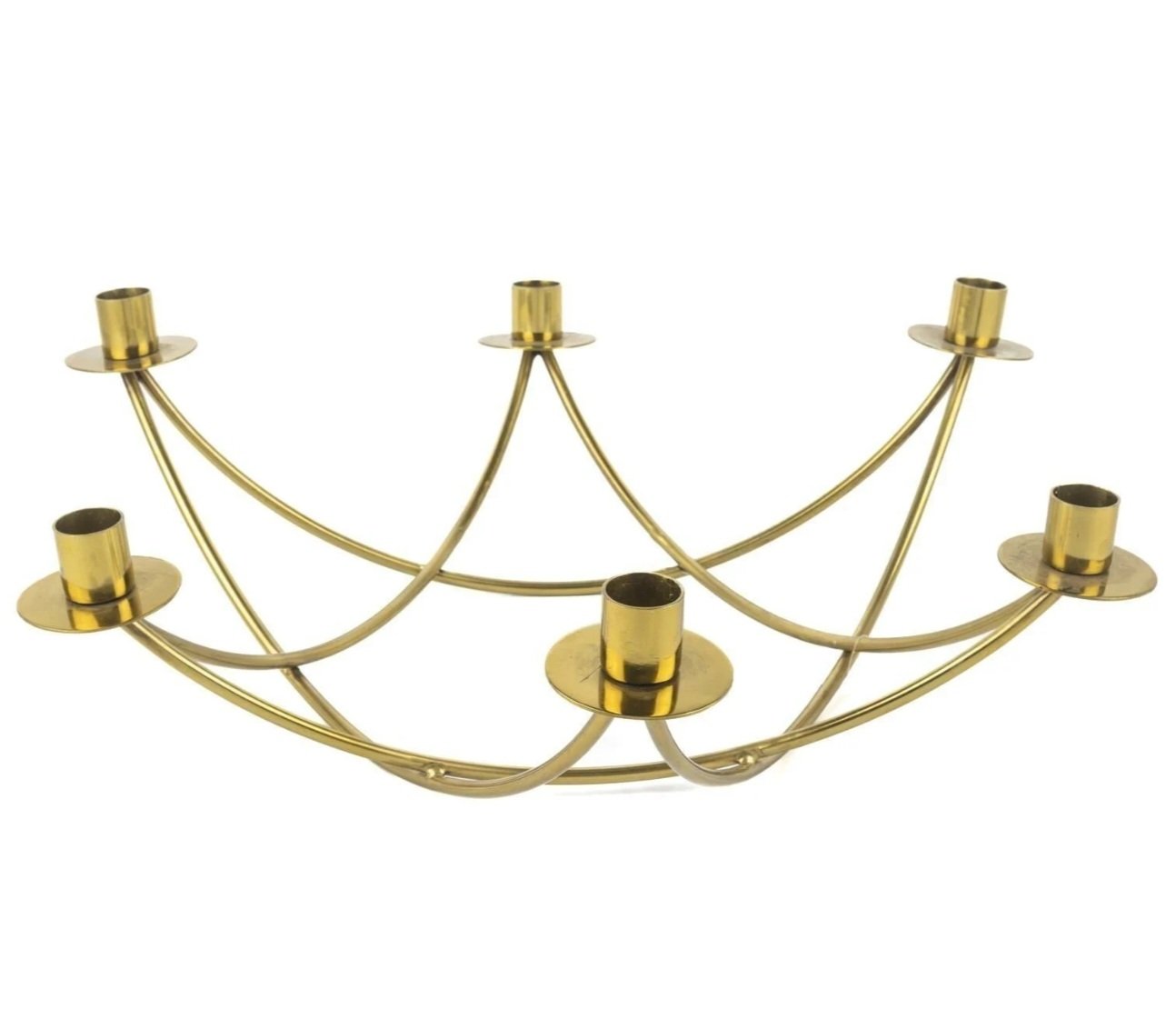 Gold 6 Kollu Şamdan 47x42x16cm