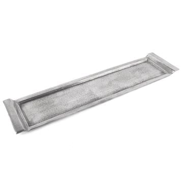 Gümüş Renk Metal Baton Tepsi 81x19x44cm