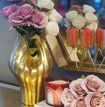 Liny Gold Vazo 20x17x36cm