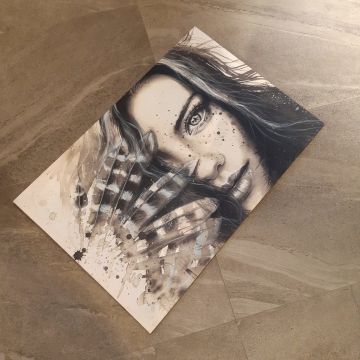 Kadın Hayattır 60cm*90cm Ledli Tablo