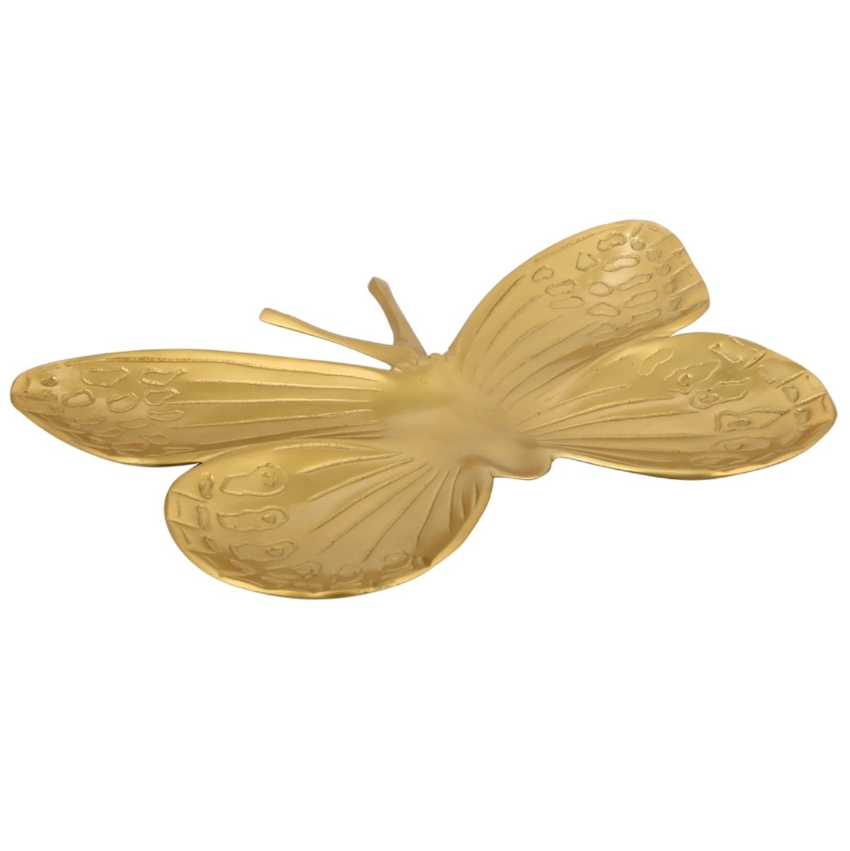 Altın Dekor Kelebek Tabak Büyük Boy