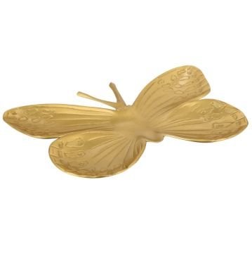 Altın Dekor Kelebek Tabak Büyük Boy