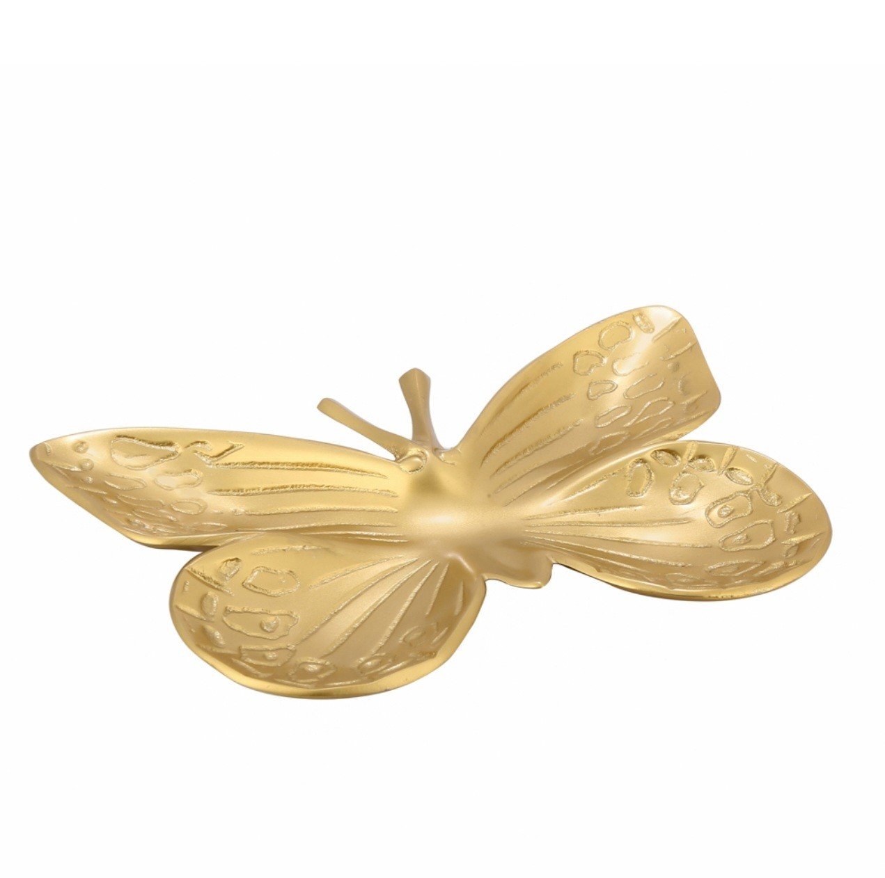 Altın Dekor Kelebek Tabak Küçük Boy