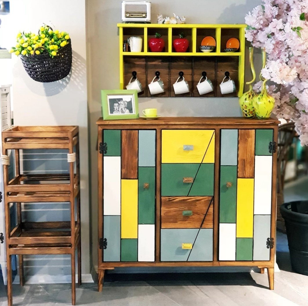 Vintage Pastel Dresuar&Konsol