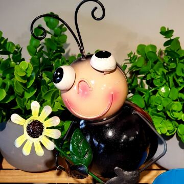 Uğur Böceği Metal Saksı & Kalemlik