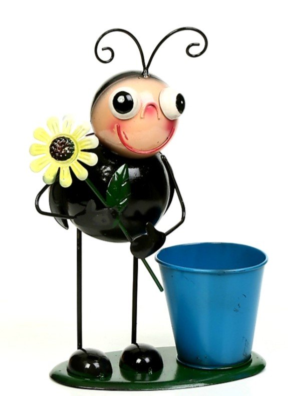 Uğur Böceği Metal Saksı & Kalemlik