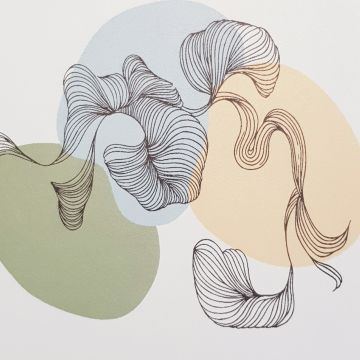 Modern Boho Tarzı Soyut Tablo 40*40cm