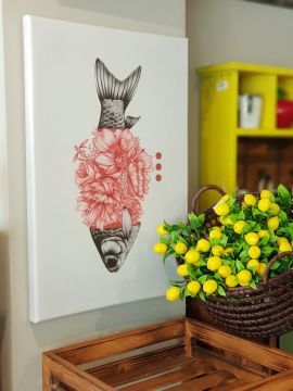 Modern Balık Tablo 40*60cm