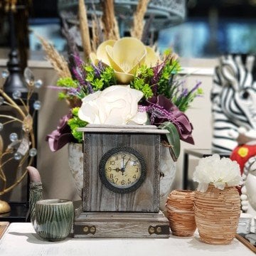 Ahşap Kutu Model Masa Saati