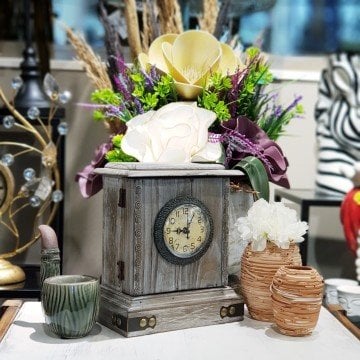 Ahşap Kutu Model Masa Saati