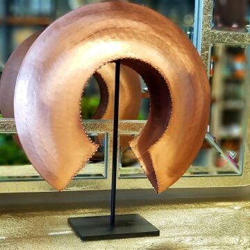 Dekoratif Miğfer Obje Bronz Büyük Boy