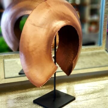 Dekoratif Miğfer Obje Bronz Küçük Boy