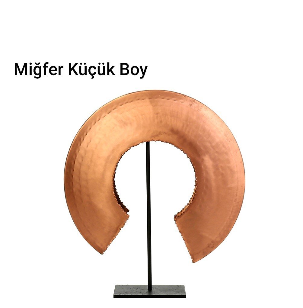 Dekoratif Miğfer Obje Bronz Küçük Boy