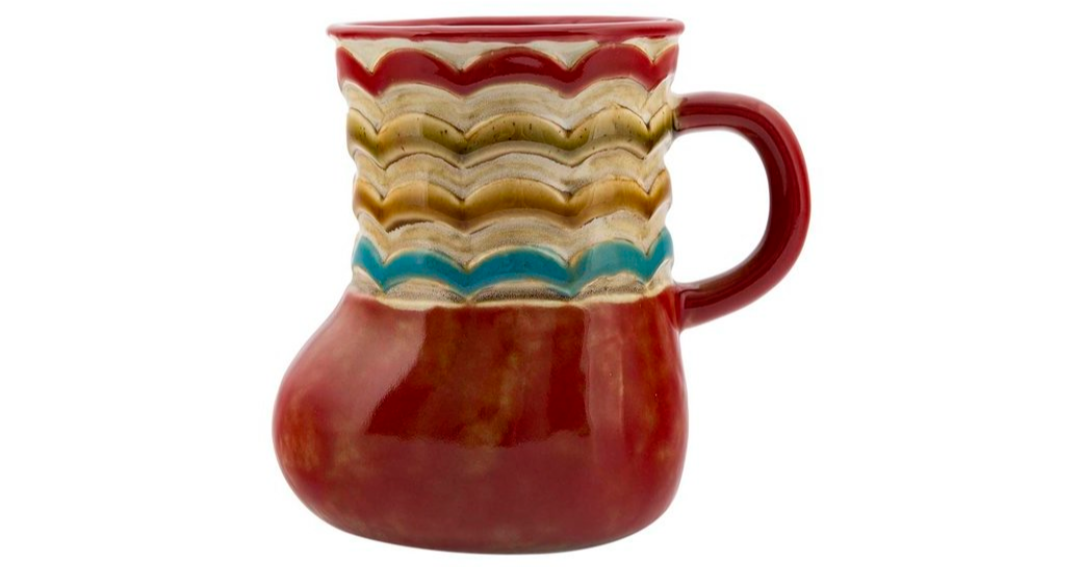 Slim Seramik Kupa Saksı & Kalemlik Kırmızı