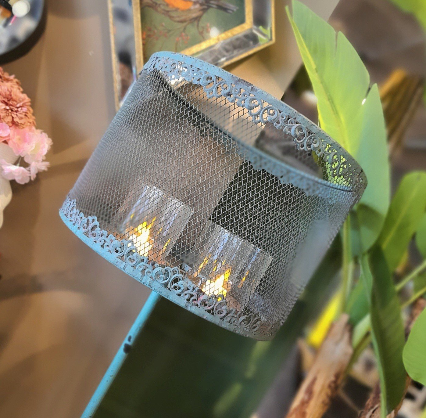 Antik Green Ayaklı Tealıght 130cm