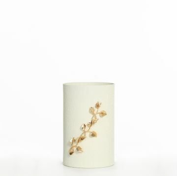 Krem Silindir Vazo 20cm