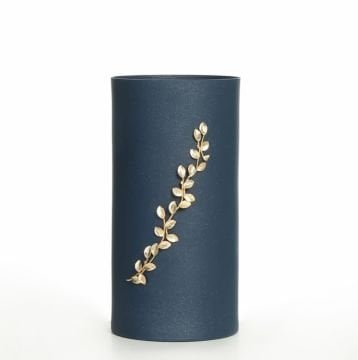 Lacivert Silindir Vazo 25cm