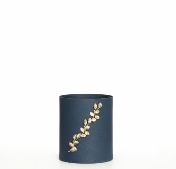 Lacivert Silindir Vazo 15cm