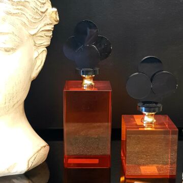 İkili Küp Model Parfüm Şişesi Obje