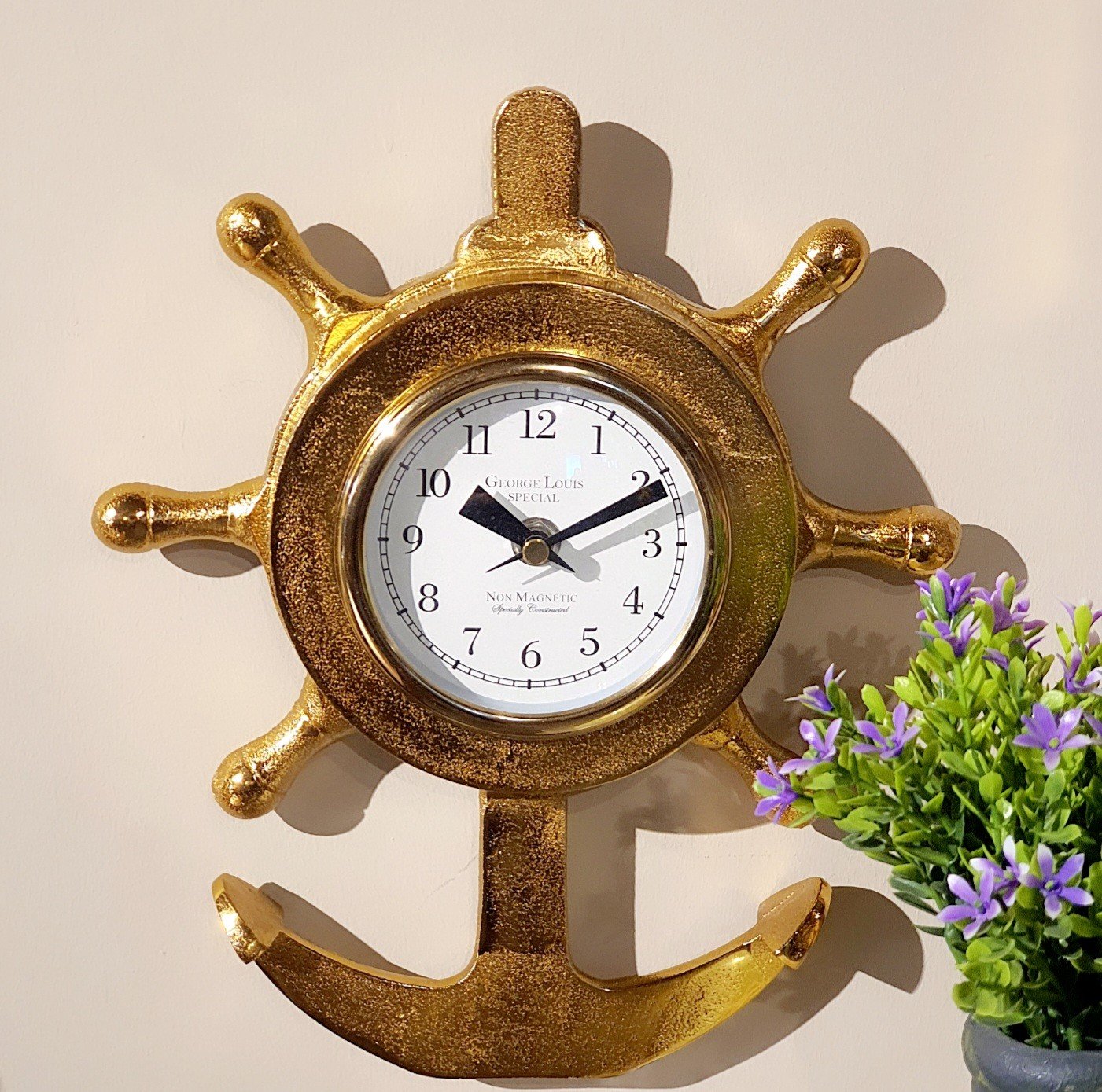 Gemici Gold Duvar Saati 29cm