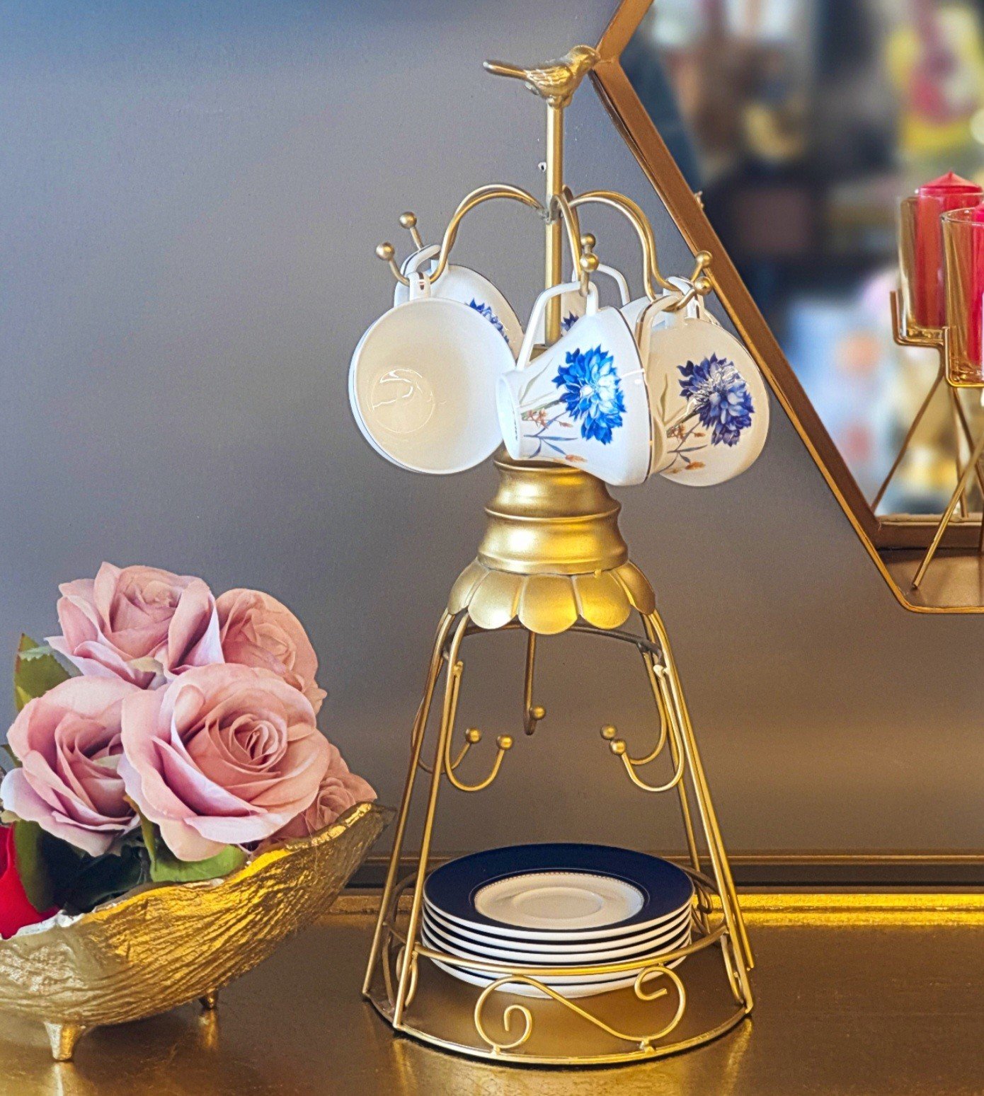 Antik Eskitme Gold Askılık