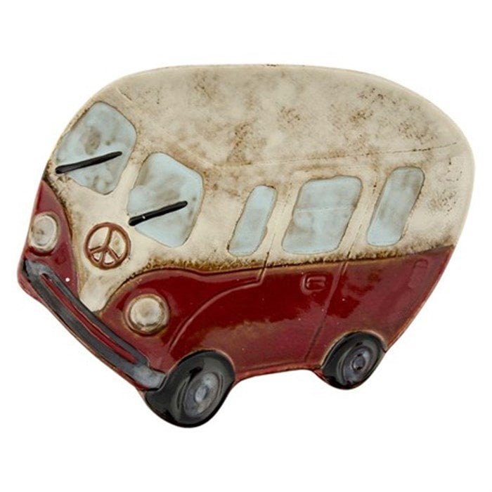 Seramik Minibüs Tabak Kırmızı