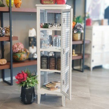 4 Raflı Derin Nostaljik Tel Dolap Büyük Boy