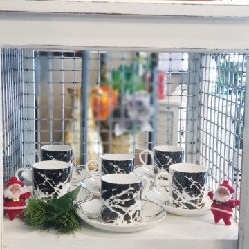 4 Raflı Derin Nostaljik Tel Dolap Büyük Boy