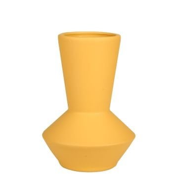 Seramik Vazo Sarı 20cm