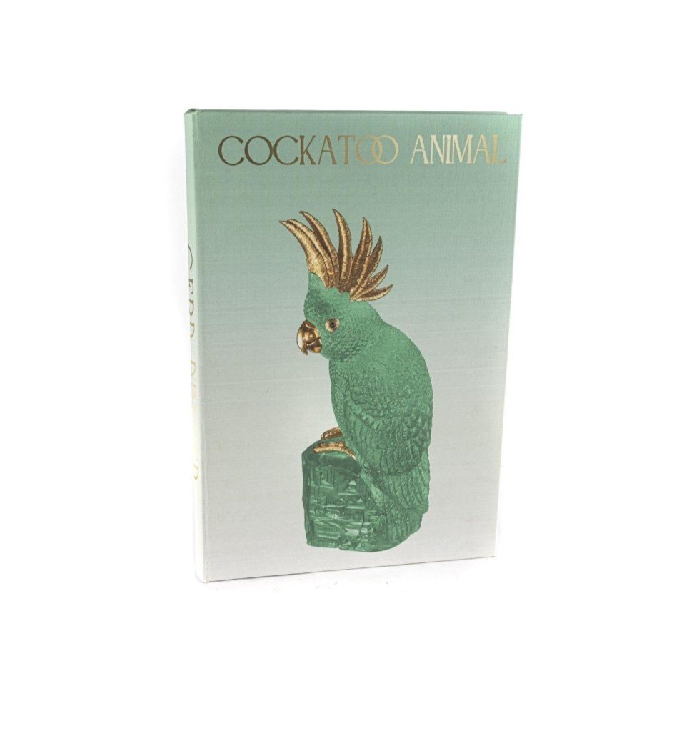 Yeşil Cockatoo Kitap Kutu 35x24x3cm