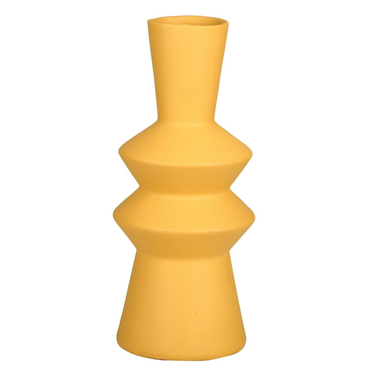 Seramik Vazo Sarı 33cm
