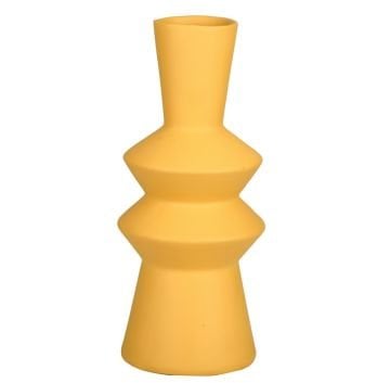 Seramik Vazo Sarı 33cm