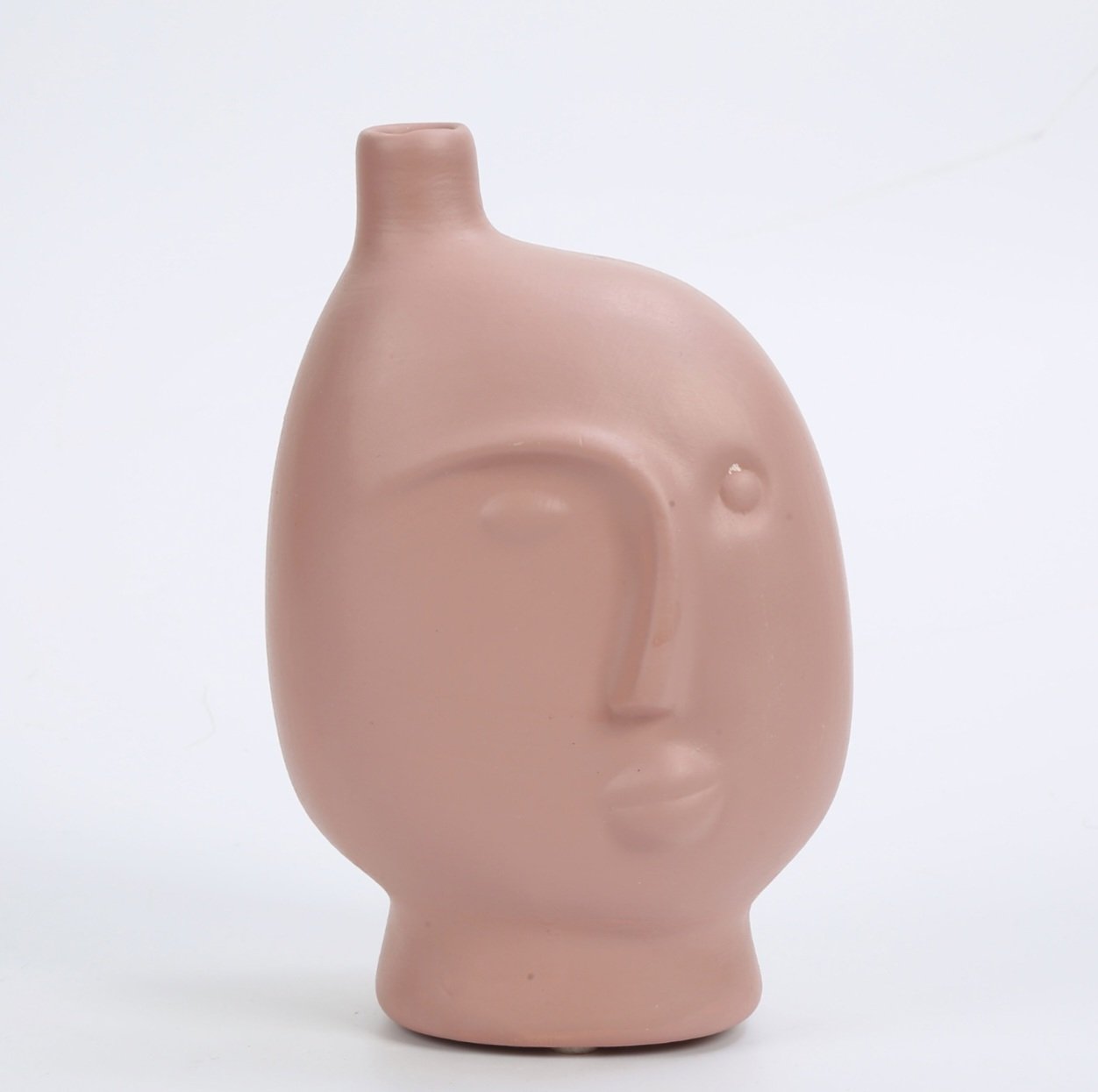 Dekoratif Seramik Face Vazo Pudra