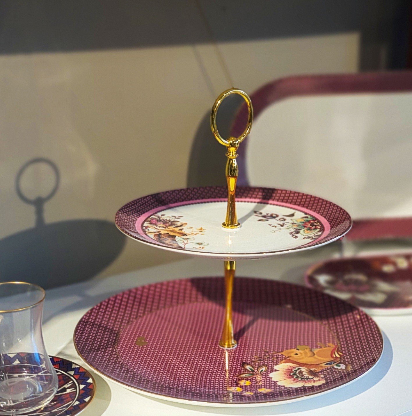 Magenta 2 Katlı Servis 27x24cm