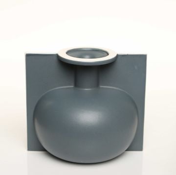 Lip Koyu Gri Küçük Vazo