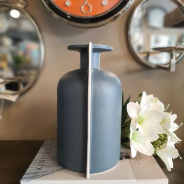 Lip Koyu Gri Orta Boy Vazo