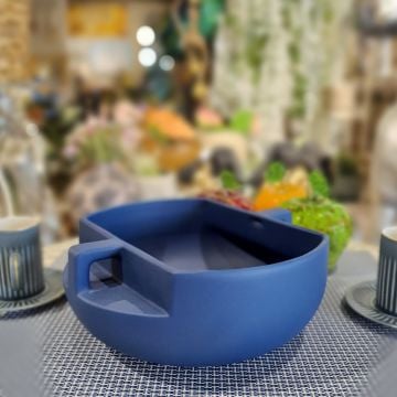 Handle Mavi Dekoratif Kase