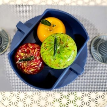 Handle Mavi Dekoratif Kase